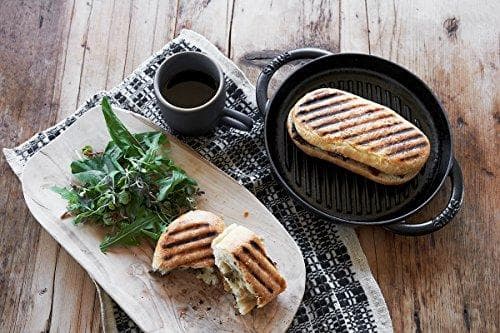 STAUB rund gjutjärnsgrillpanna med två handtag 40509-522-0 - grafit 26 cm