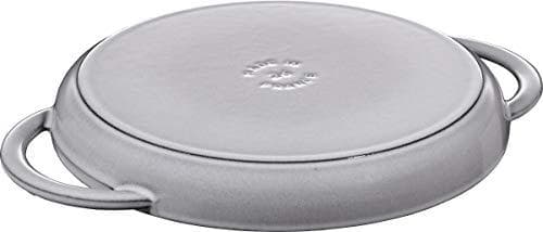STAUB rund gjutjärnsgrillpanna med två handtag 40509-522-0 - grafit 26 cm