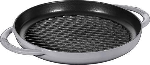 STAUB rund støbejernsgrillpande med to håndtag 40509-522-0 - grafit 26 cm