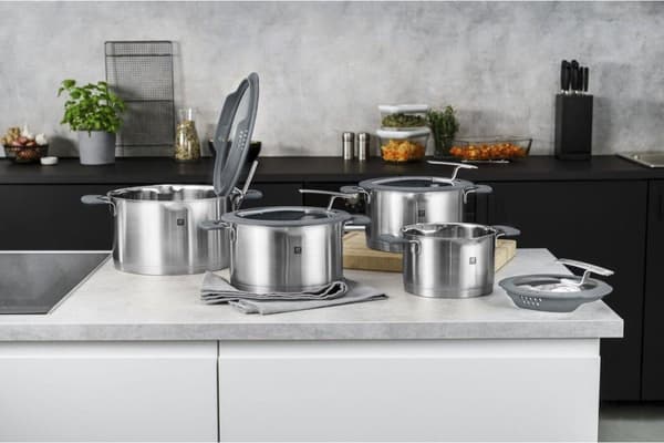 ZWILLING SIMPLIFY 66870-004-0 Grydesæt Rustfrit stål 4 stk. Sølv Sort