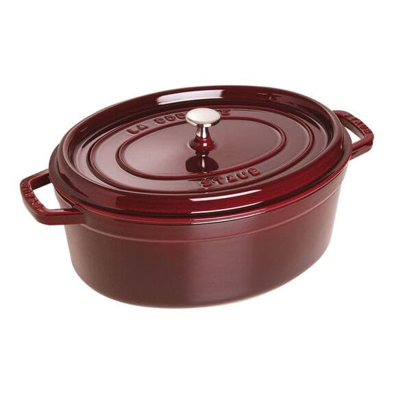 Staub oval gjutjärnsgryta 40509-366-0 - 5,5 liter grenadine