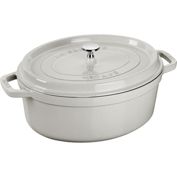 STAUB LA COCOTTE Støbejernsgryde oval 3,2 ltr, trøffel