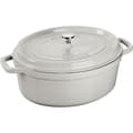 Miniatyrbillede 1 af 2: STAUB LA COCOTTE Støbejernsgryde oval 3,2 ltr, trøffel