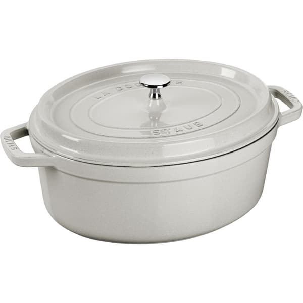 STAUB LA COCOTTE Støbejernsgryde oval 3,2 ltr, trøffel