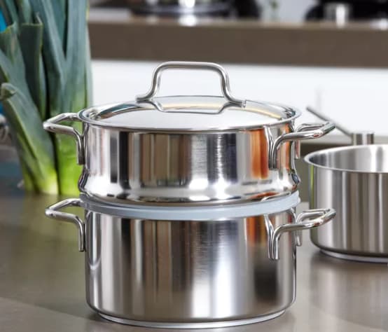 Demeyere APOLLO 7 40850-356-0 kastrull 12 L Rund Silver