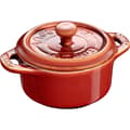 Miniatyrbillede 1 af 2: STAUB GAVEKORT Mini cocotte rund 200 ml, kastanje