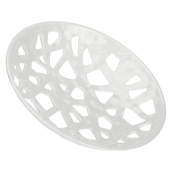 Traifori rund melaminskål - Vit, 36 cm