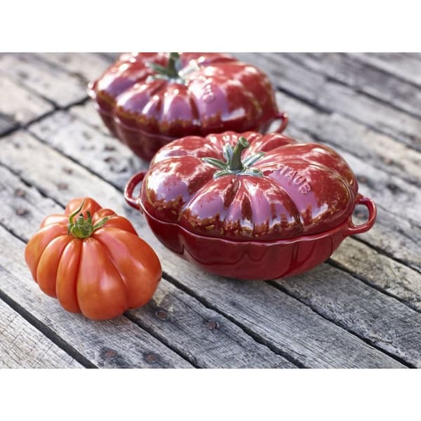 Mini Cocotte keraaminen soikea tomaattimuotti - 500 ml, punainen