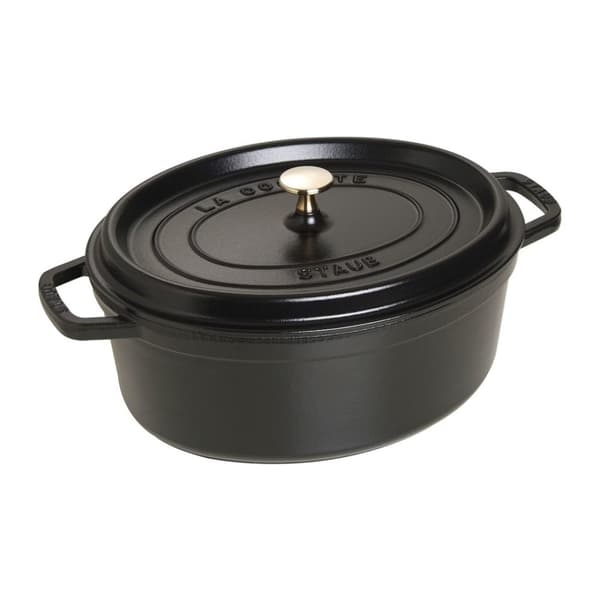 Staub oval støbejernsgryde - Sort, 5,5 liter