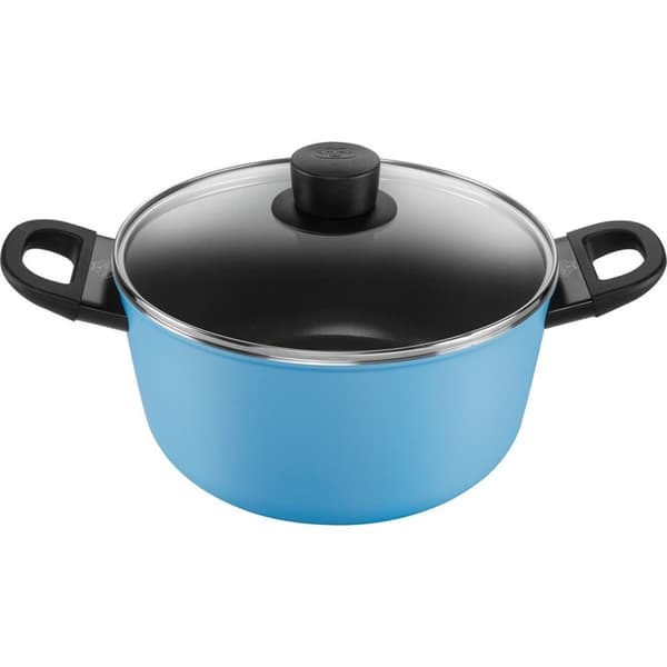 BALLARINI CAPRERA Kruka 2H med lock 24 cm blå