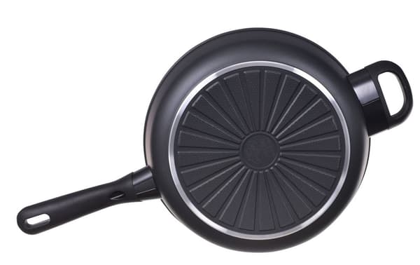 Ballarini Avola Sauté -paistinpannu kahdella kahvalla ja kannella, titaania, 28 cm, 75002-914-0