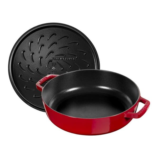 Djup stekpanna med lock STAUB 28 cm 40511-474-0