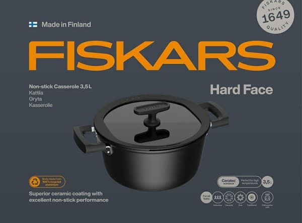Gryde 3,5 L med non-stick belægning og låg Hard Face