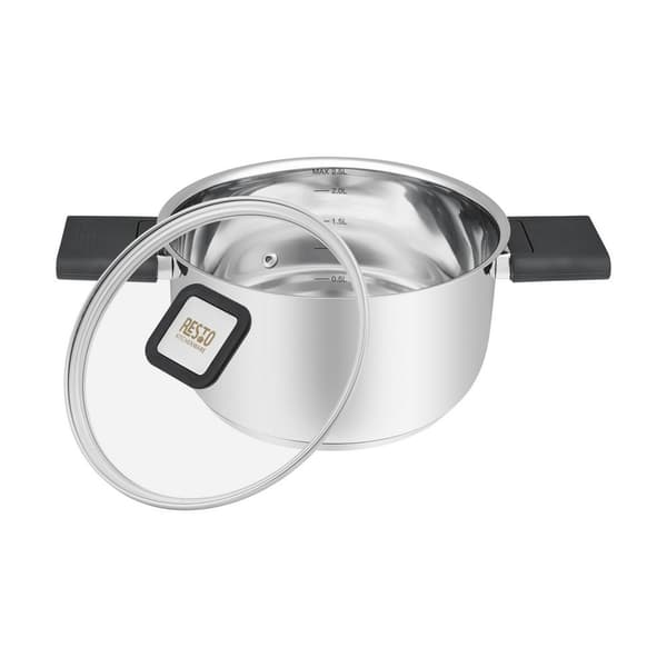 Resto Kitchenware Anser 2,5 L Pyöreä Musta, Ruostumaton Teräs