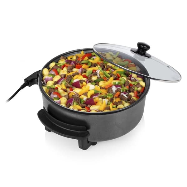 Tristar | Multifunktionell grillpanna XL | PZ-9135 | Diameter 30 cm | Grill | 1500W | Lock ingår | Fast handtag | Svart