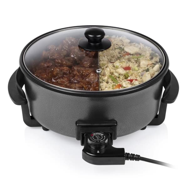 Tristar | Multifunktionell grillpanna XL | PZ-9135 | Diameter 30 cm | Grill | 1500W | Lock ingår | Fast handtag | Svart