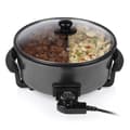 Miniatyrbild 2 av 7: Tristar | Multifunktionell grillpanna XL | PZ-9135 | Diameter 30 cm | Grill | 1500W | Lock ingår | Fast handtag | Svart