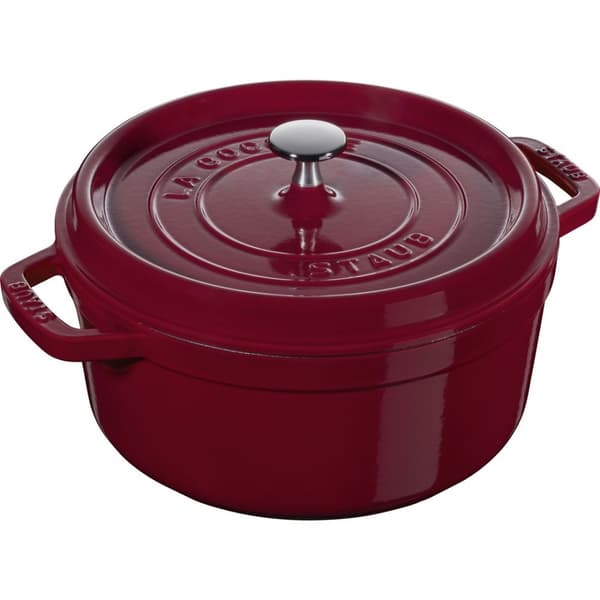 STAUB LA COCOTTE Rund støbejernsgryde 3,85 liter, Bordeaux