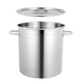 Pikkukuva 1 / 2: Keitto- ja liemikattila, 35L kapasiteetti, 201 ruostumaton teräs, tiivis kansi,hopea
