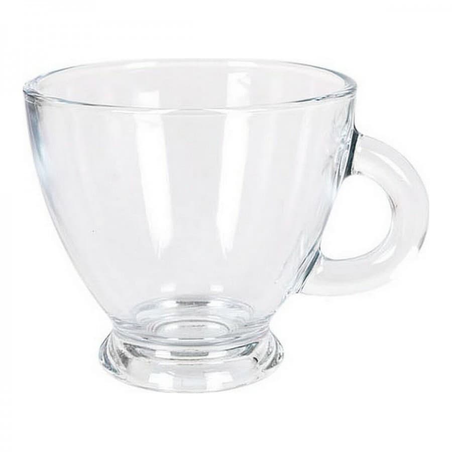 Set med 6 kaffekoppar LAV Roma Glas Transparent (22,5 cl)