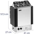 Miniatyrbild 7 av 7: Uniprodo Bastuaggregat - elektriskt - 4,5 kW