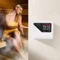 Miniatyrbillede 2 af 2: Sauna Digital Controller, Vægmonteret Design, 3-9KW Kompatibilitet, Temperaturinterval 40-105℃,HVID