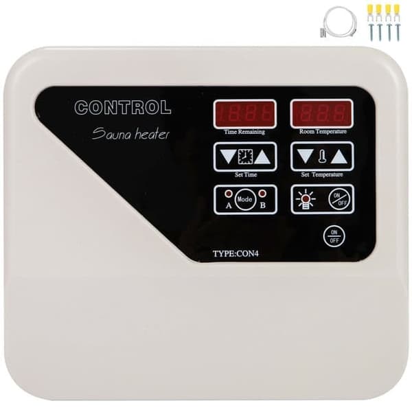 6KW Saunan Kiuas - 430 Teräs Kuori, 316 Kierre, Aika- & Lämpötila-asetukset