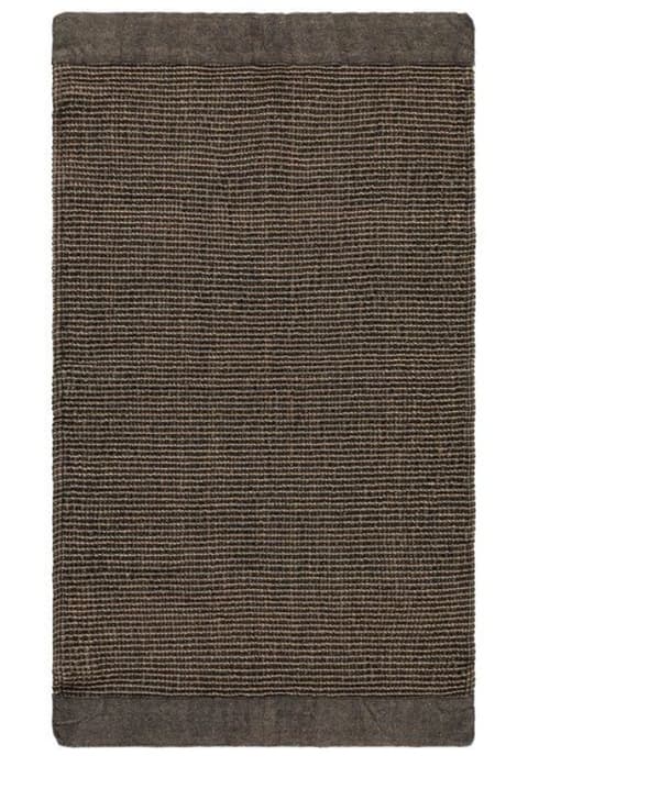 Rento Kenno Håndklæde black/beige  90 x 180 cm