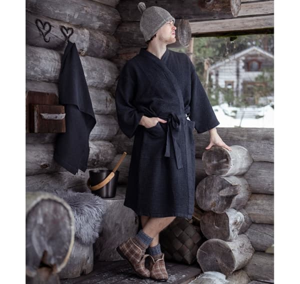 Badekåpe RENTO GRÅ, S/M