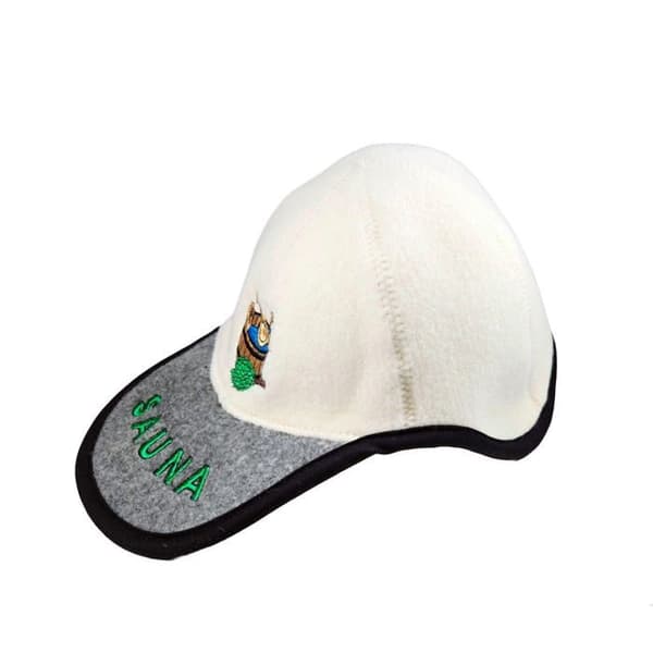 Handgjord badtuvshatt i baseballkepsform, 100 % ull