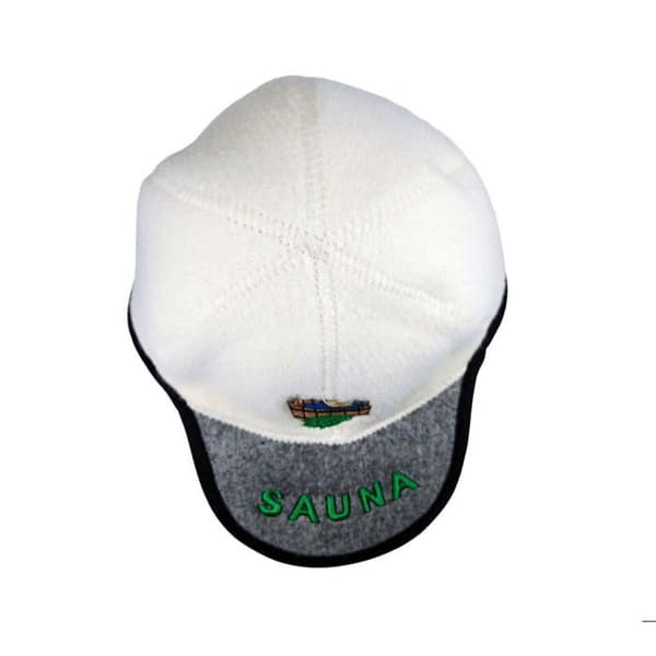 Handgjord badtuvshatt i baseballkepsform, 100 % ull