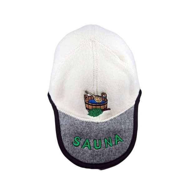 Handgjord badtuvshatt i baseballkepsform, 100 % ull