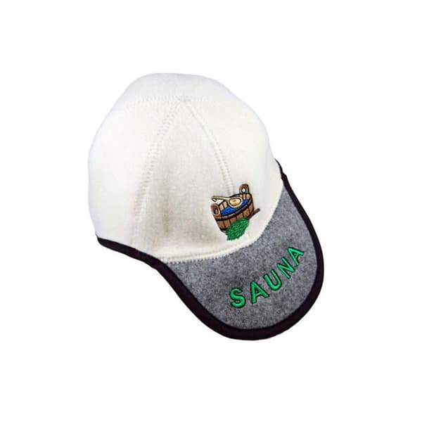Handgjord badtuvshatt i baseballkepsform, 100 % ull