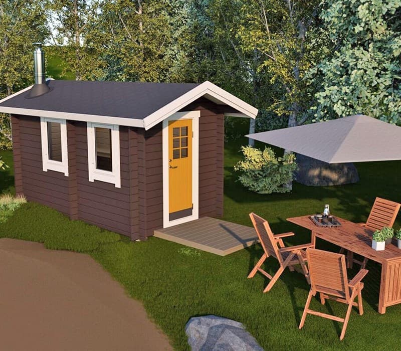 Sorselestugan Bastu BL 8 m² 1