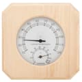Miniatyrbilde 3 av 10: vidaXL 2-i-1 Hygrometer og timeglass til badstue heltre furu