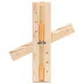 Miniatyrbilde 9 av 10: vidaXL 2-i-1 Hygrometer og timeglass til badstue heltre furu
