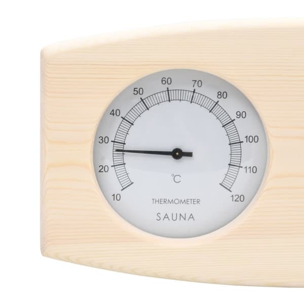 vidaXL 2-i-1 Bastutermometer & hygrometer sandur set massiv furu -  Bastutillbehör