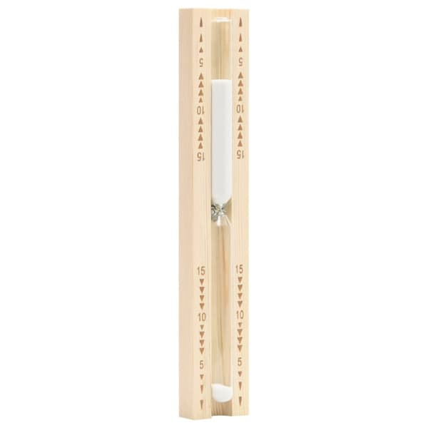 vidaXL 2-i-1 Bastutermometer & hygrometer sandur set massiv furu -  Bastutillbehör