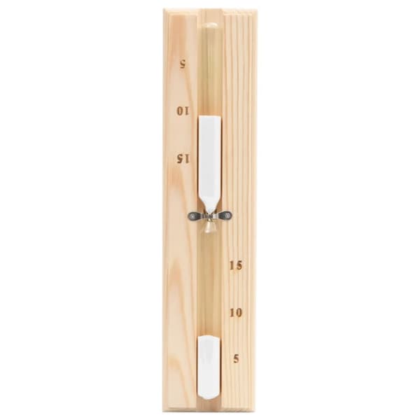 The Living Store 2-i-1 Bastutermometer & hygrometer sandur set massiv furu -  Bastutillbehör