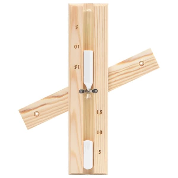 The Living Store 2-i-1 Bastutermometer & hygrometer sandur set massiv furu -  Bastutillbehör