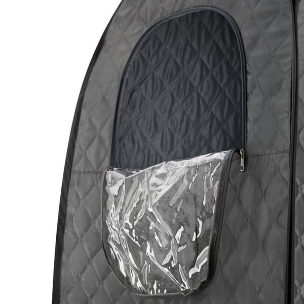 Mobil ångbastu ThermaLuxe I, 1000 W, 15 temperaturinställningar - mörkgrå/svart