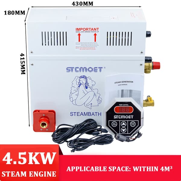 Käyttökattila, 4,5 kW teho, automaattinen vesiliitäntä, digitaalinen ohjauspaneeli,ST45 4.5KW 220V