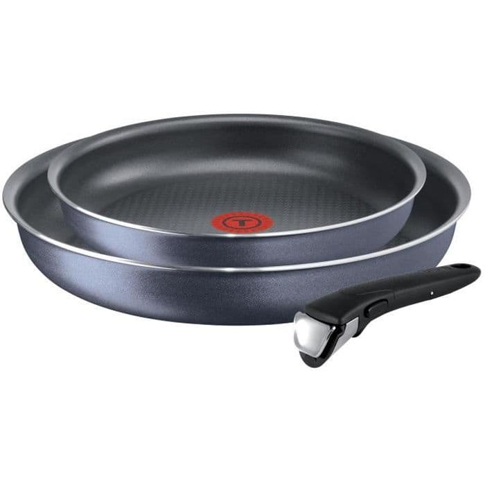 TEFAL Uppsättning av 2 Ingenio Elegance spisar med avtagbart handtag - Ø 22/26 cm