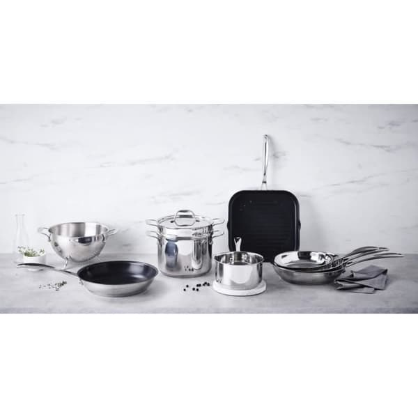 Slät stekpanna Chef D:28cm belagt rostfritt stål (utan lock)