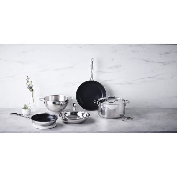 Slät stekpanna Chef D:28cm belagt rostfritt stål (utan lock)