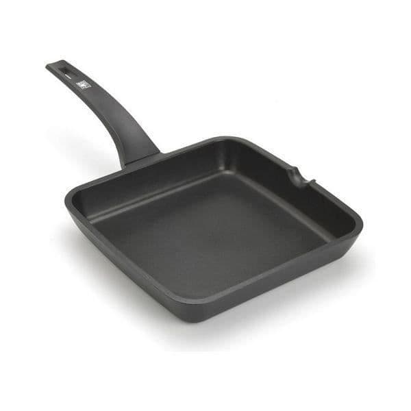 Grill Pan Smooth BRA A271328 28 cm Grill Svart