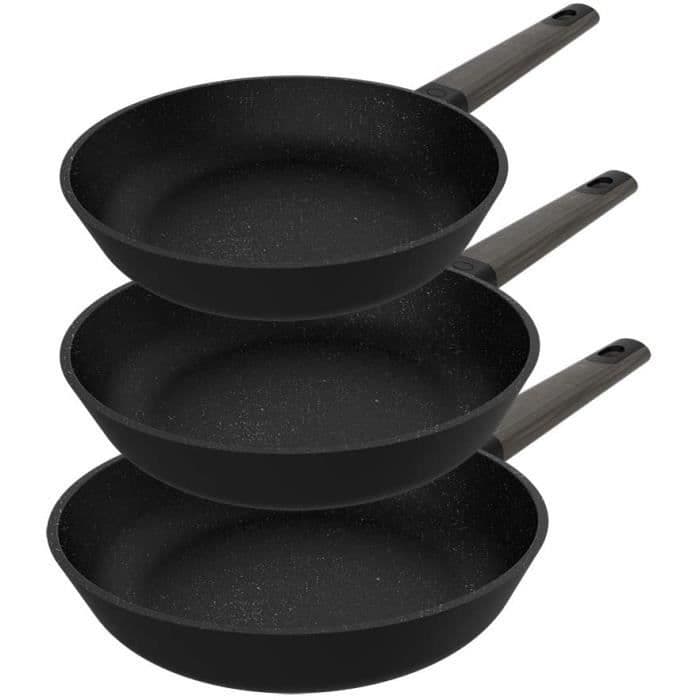 Cecotec Pans Polka Excellence 18-22-26 Bucket Set Strength. Diameter 18-22-26, gjuten aluminium, non-stick beläggning