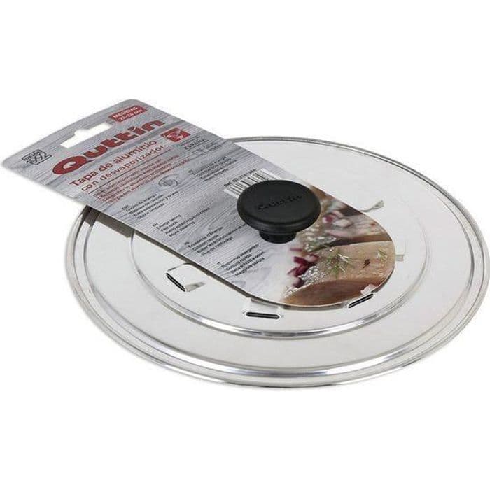 Lock till stekpanna med Quttin Aluminium tryckavlastningsventil - mått: ø 32 cm
