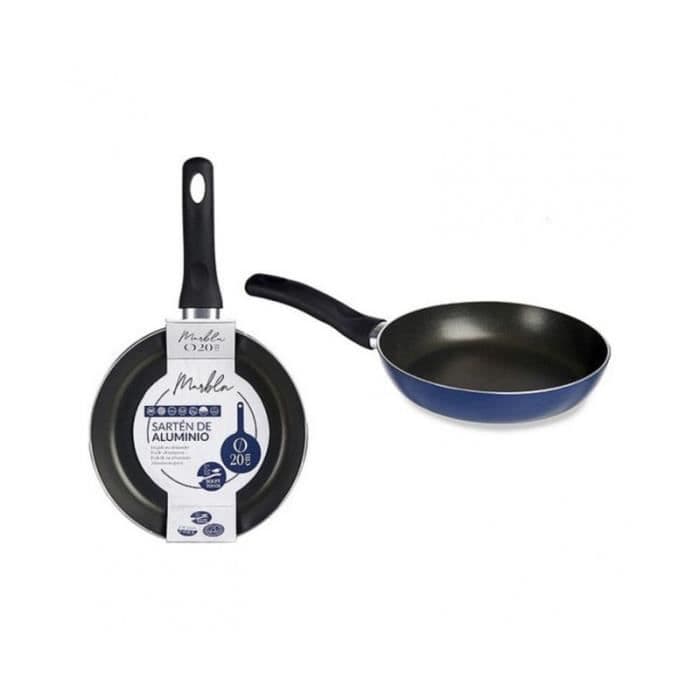 Blå marmorpanna i aluminium (Ø 30 cm)