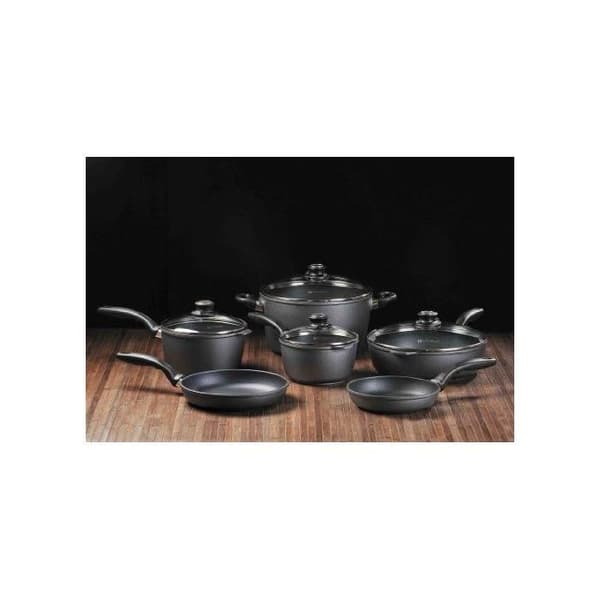 Swiss Diamond 28cm non-stick aluminium fyrkantig grillpanna, grå/svart